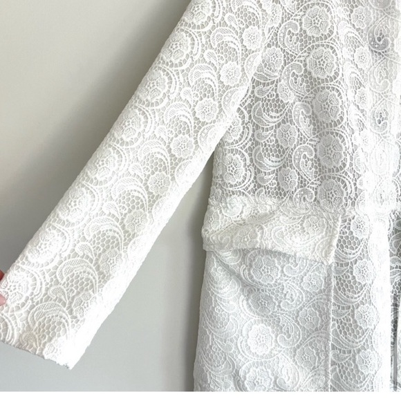 ZARA • White Lace Jacket - Picture 7 of 14
